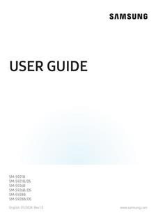 Samsung Galaxy S24 manual. Smartphone Instructions.